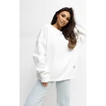 RUE PARIS Oversize mikina Feel Good ecru Velikost: UNI
