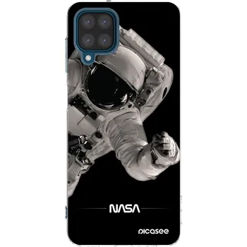 Pouzdro na mobilní telefon Picasee silikonový průhledný obal pro Samsung Galaxy A12 A125F - Astronaut Big