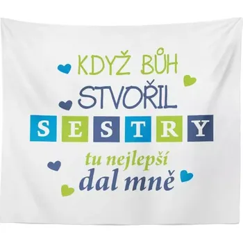 deka Sablio Deka Když Bůh stvořil sestry: 150x120 cm