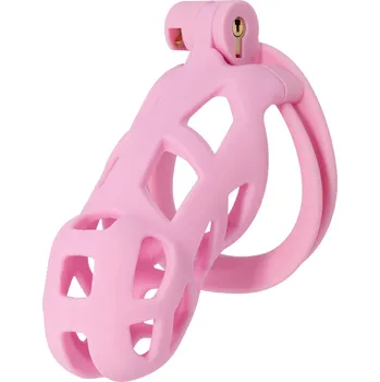 Pás cudnosti Hidden Desire Extreme Penis Prison Cock Cage Long Pink