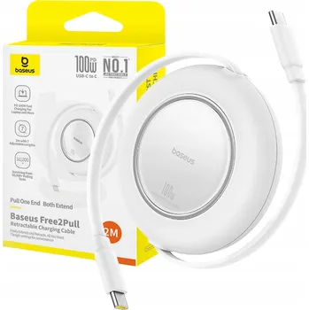 Datový kabel Kabel Baseus USB-C - USB-C 2 m bílý