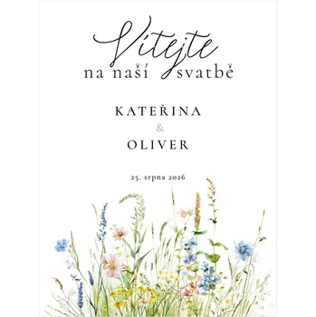 Svatební dekorace Vítací cedule 354
