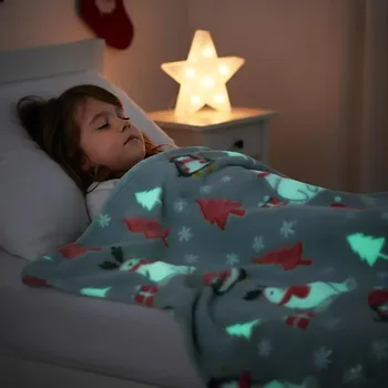 Vánoční dekorace Vánoční svítící deka 100 × 160 cm