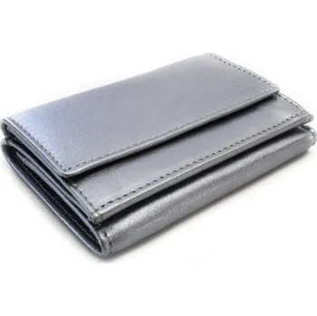 Peněženka Dámská kožená kožená mini peněženka Arwel 4392A­ - stříbrná