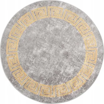 Obraz Sametový kobereček s potiskem, protiskluzový, šedý, Ø120 cm