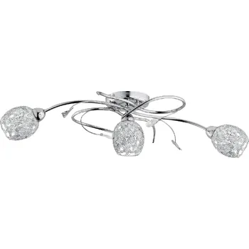 Stropní Svítidlo Alfa 78 x 21 cm bezbarvý, stříbrný, šedý