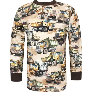Chlapecké tričko s dlouhým rukávem Nákladní auta