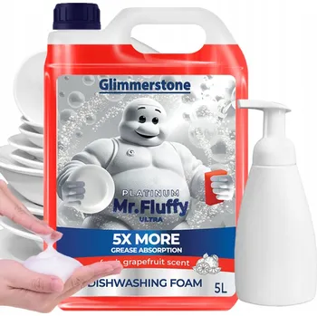 Mycí prostředek Prostředek na mytí nádobí Glimmerstone s vůní grapefruitu 5 l