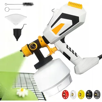 Stříkací pistole MALÍŘSKÝ AGREGÁT PISTOLE NA MALOVÁNÍ STĚN ELEKTRICKÁ 650W 1200 ML 5 TRYSEK