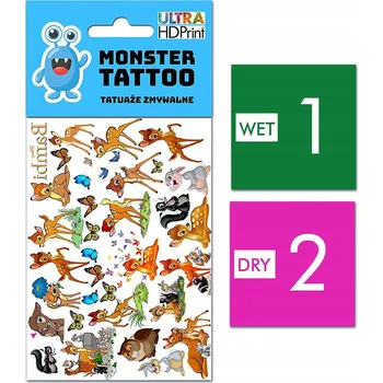 Tetování DOČASNÉ OMYVATELNÉ TETOVÁNÍ PRO DĚTI - BAMBI