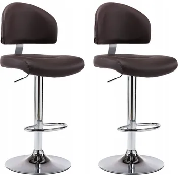 Barová židle Barová Židle G01V odstíny hnědé 11 cm umělá kůže