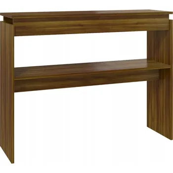 Konferenční stolek Konzolový stolek v industriálním stylu, hnědý dub, 102x30x80 cm