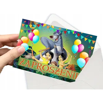 Pozvánka POZVÁNKA KNIHA DŽUNGLÍ NA DĚTSKOU OSLAVU + OBÁLKA DÁREK