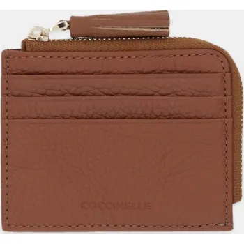 Peněženka Kožená peněženka Coccinelle dámská, černá barva, E2 MU0 12 89 01 E2.MU0.12.89.01 88A, vel. ONE SIZE