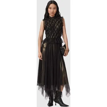 Dámské šaty Šaty AllSaints černá barva, midi, W186DD 99X, vel. 40