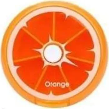 Dávkovač mýdla TORO DÁVKOVAČ NA LÉKY KULATÝ MOTIV POMERANČ 9X2,5CM_hamashop