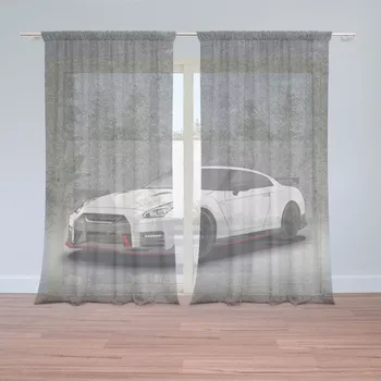 Záclona Sablio Záclony Nissan GTR 35 Šedý: 2ks 150x250cm
