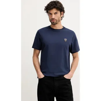 Pánské tričko Bavlněné tričko Hackett London pánské, tmavomodrá barva, HM5000063 59X, vel. XL