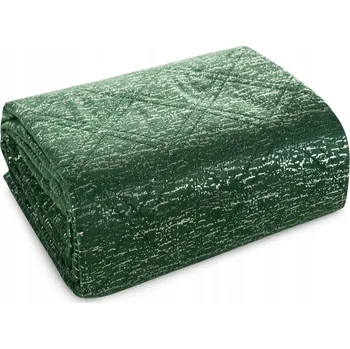 Přehoz na lůžko Přehoz na postel Eurofirany velur 170 cm x 210 cm zelený