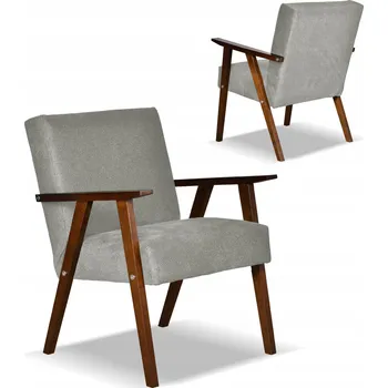 Křeslo Tradiční křeslo Family Meble šedé