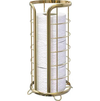 Zásobník na toaletní papír FALE - kovový - zlatý