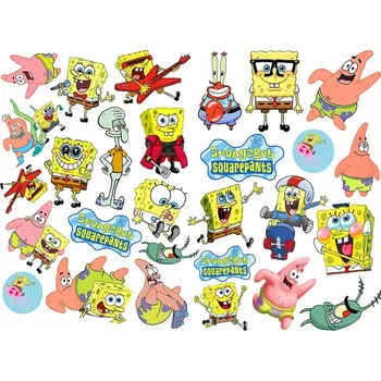 Tetování DĚTSKÉ TETOVÁNÍ DOČASNÉ SPONGEBOB SADA
