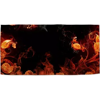 Osuška Sablio Ručník Červený oheň - 50x100 cm