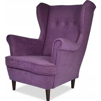 Křeslo Křeslo ušák ARI skandinávský Family Meble fialové elegantní pohodlné