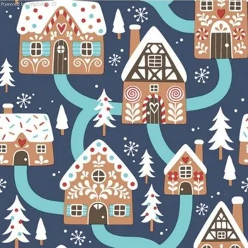 Papírový ubrousek Ubrousky Daisy vánoční Houses on Navy