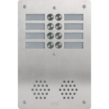 Domovní zvonek ELTAS Panel AX4024P vandalizmu odolný, 24 tlačítek, 4 sloupce (kartáčovaná nerez ocel) AX4024P