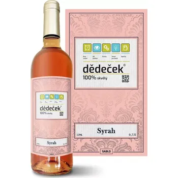 Víno Sablio Růžové víno Dědeček: 0,75 l