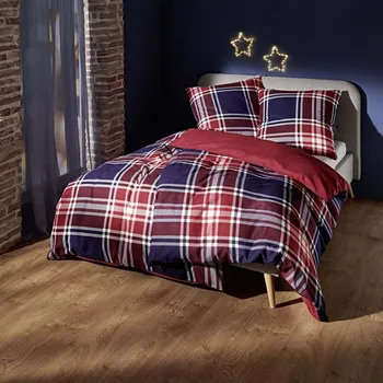 Povlečení 3Pagen Povlečení na jednolůžko Káro Velikost: 80x80 cm + 135x200 cm