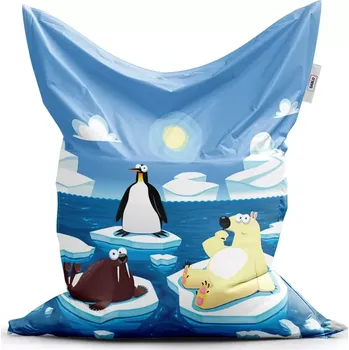 Sedací pytel Sablio Sedací vak Classic Lední zvířátka - 150x100 cm