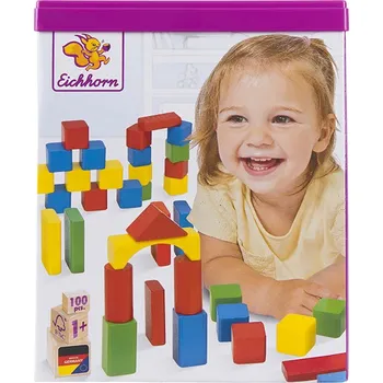ostatní stavebnice Eichhorn Holzbausteine 100 Teile