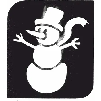 Tetování Vánoční šablona na tetování třpytivým brokatem HENNA BROKÁT VÁNOCE 05