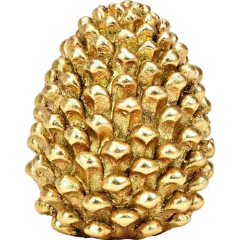 Vánoční dekorace Vánoční dekorace šiška 9 cm - zlatá