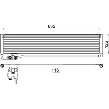 Chladič motoru Chladič oleje, automatická převodovka MAHLE 8MO 376 999-561