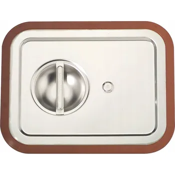 Dóza na potraviny Víko na gastro nádobu GN 1/2 vodotěsné nerez Rieber