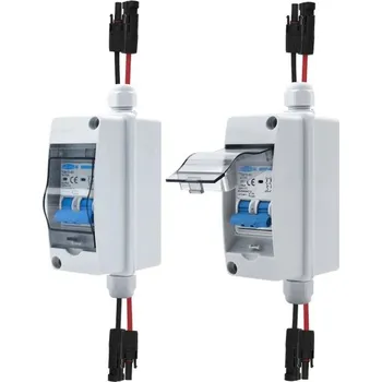 Zabezpečení domácnosti Solární FV HT-2WAY 2P 600 V 40 A 1 vstup 1 výstup IP65 Odolné provedení S ochranou proti úniku Jistič TOB9L-63WIFI Vodič 27 cm Pro venkovní instalace