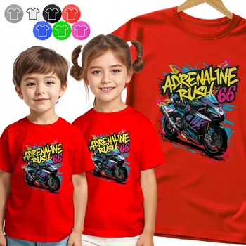 Chlapecké tričko DĚTSKÉ TRIČKO T-SHIRT - MOTORKA – ADRENALIN 66 PRO CHLAPCE - 3XS