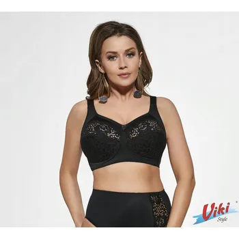 Podprsenka Viki podprsenka nevyztužená černá velikost 90C