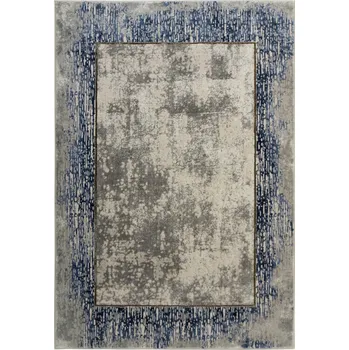 Koberec MĚKKÝ MODRÝ ŠEDÝ KOBEREC VERANO VZHLED BETONU DO OBÝVÁKU 120x170 cm