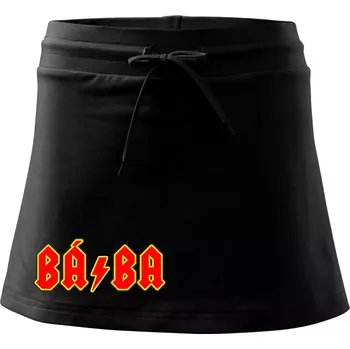 Dámská sukně Rocková rodina - babička - Sportovní sukně - two in one - S ( Černá )