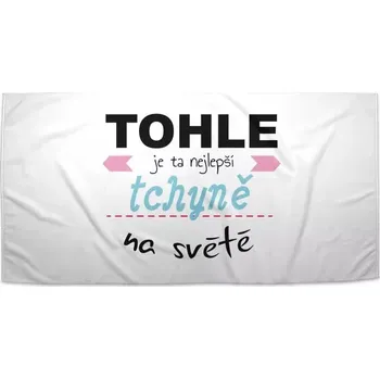 Osuška Sablio Ručník Tohle je ta nejlepší tchyně na světě - 50x100 cm