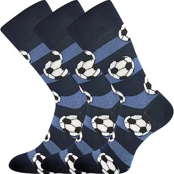 Pánské ponožky LONKA Ponožky pánské vtipné DEPATE s obrázky FOTBAL (3 páry) 39-42 118156