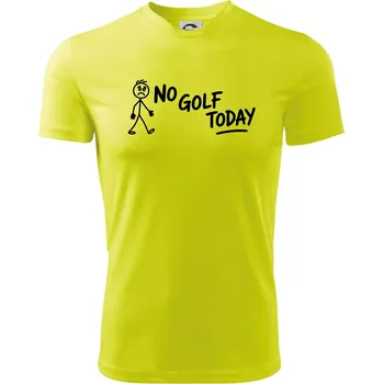No Golf Today - Dětské triko sportovní (dresovina) - 146 cm/10 let ( Neonově žlutá )