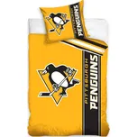 Mikroplyšové ložní povlečení NHL Pittsburgh Penguins - 70 x 90 cm + 140 x 200 cm 212947076