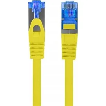 Síťový kabel Patchcord Lanberg S/FTP kat.6A 1m LSZH CCA fluke passed žlutý