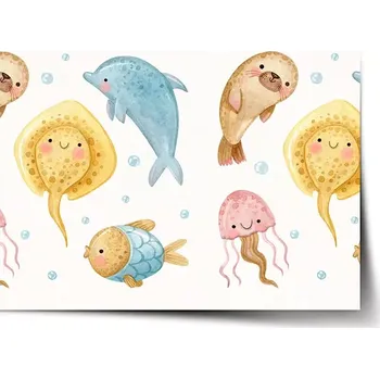 Plakát Sablio Plakát Podmořská parta - 60x40 cm