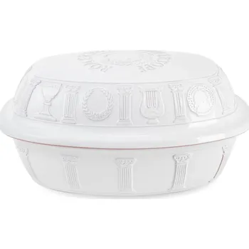 Hrnec Římský hrnec pro 8 osob Römertopf, 50 let JUBILUM 5,0 l, bílý - RÖMERTOPF (Římský pekáč 5,0 l, 50 let JUBILUM, bílý - RÖMERTOPF)